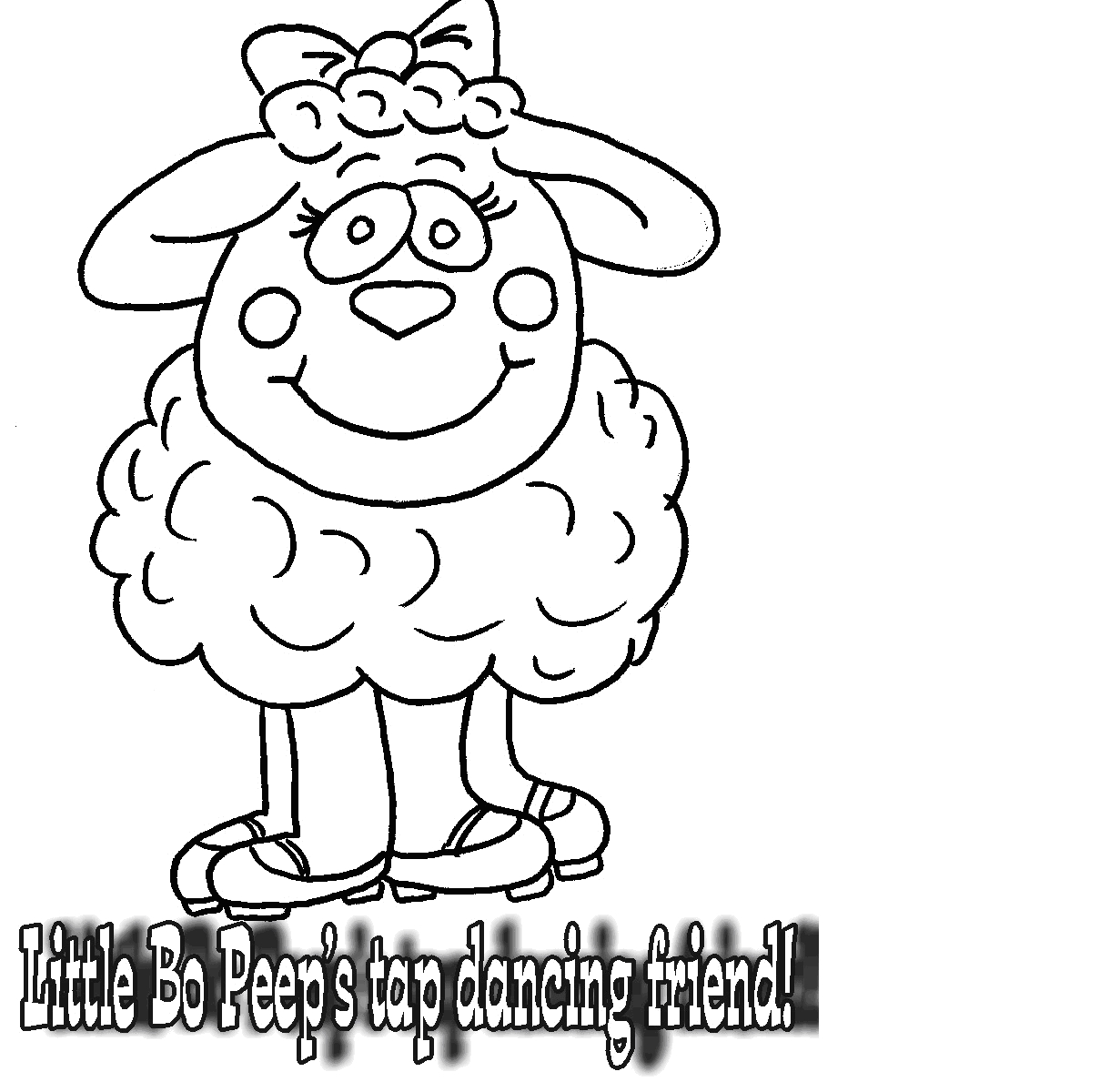 tap dance coloring pages - photo #18